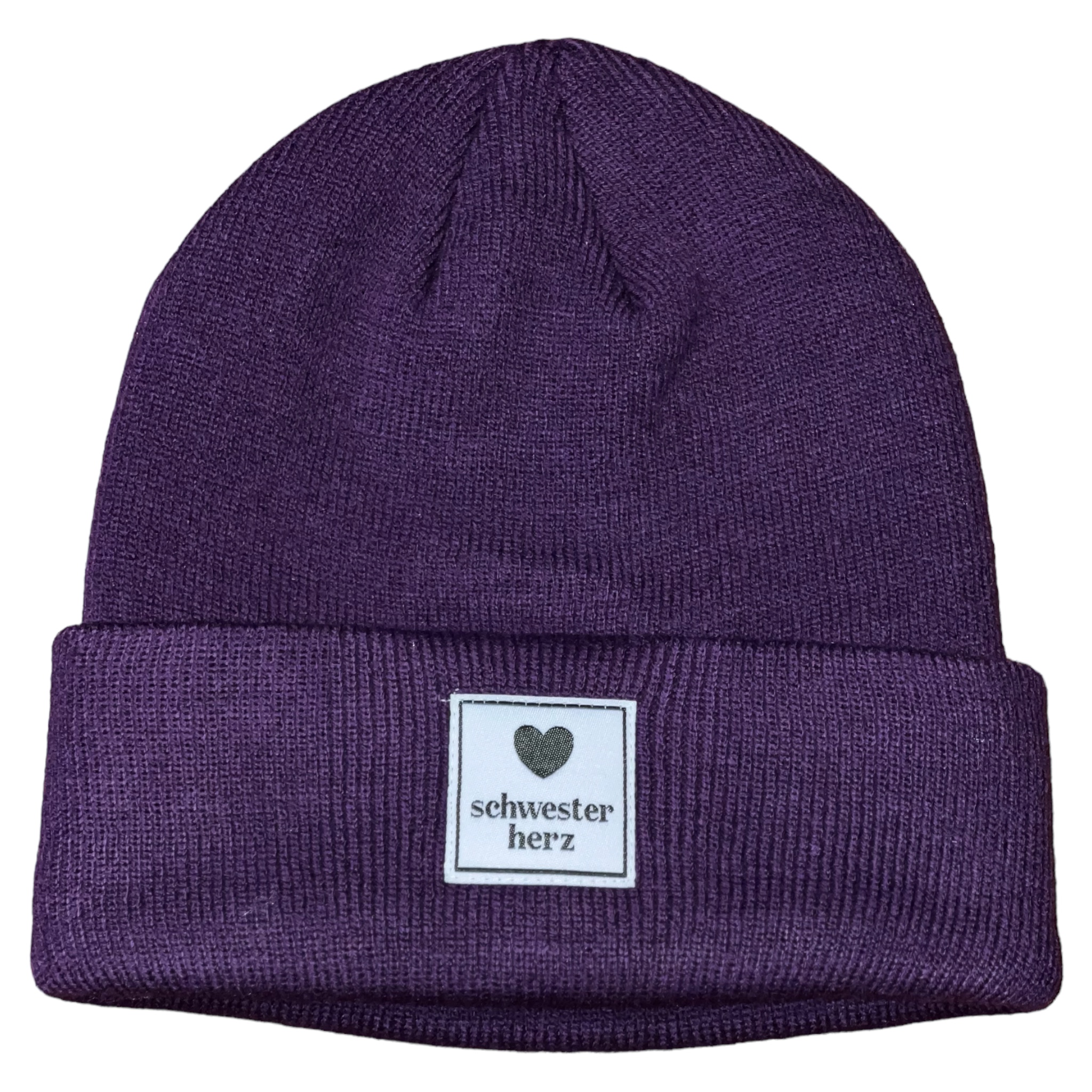 Schwesterherz Beanie 28 Dunkels Lila 