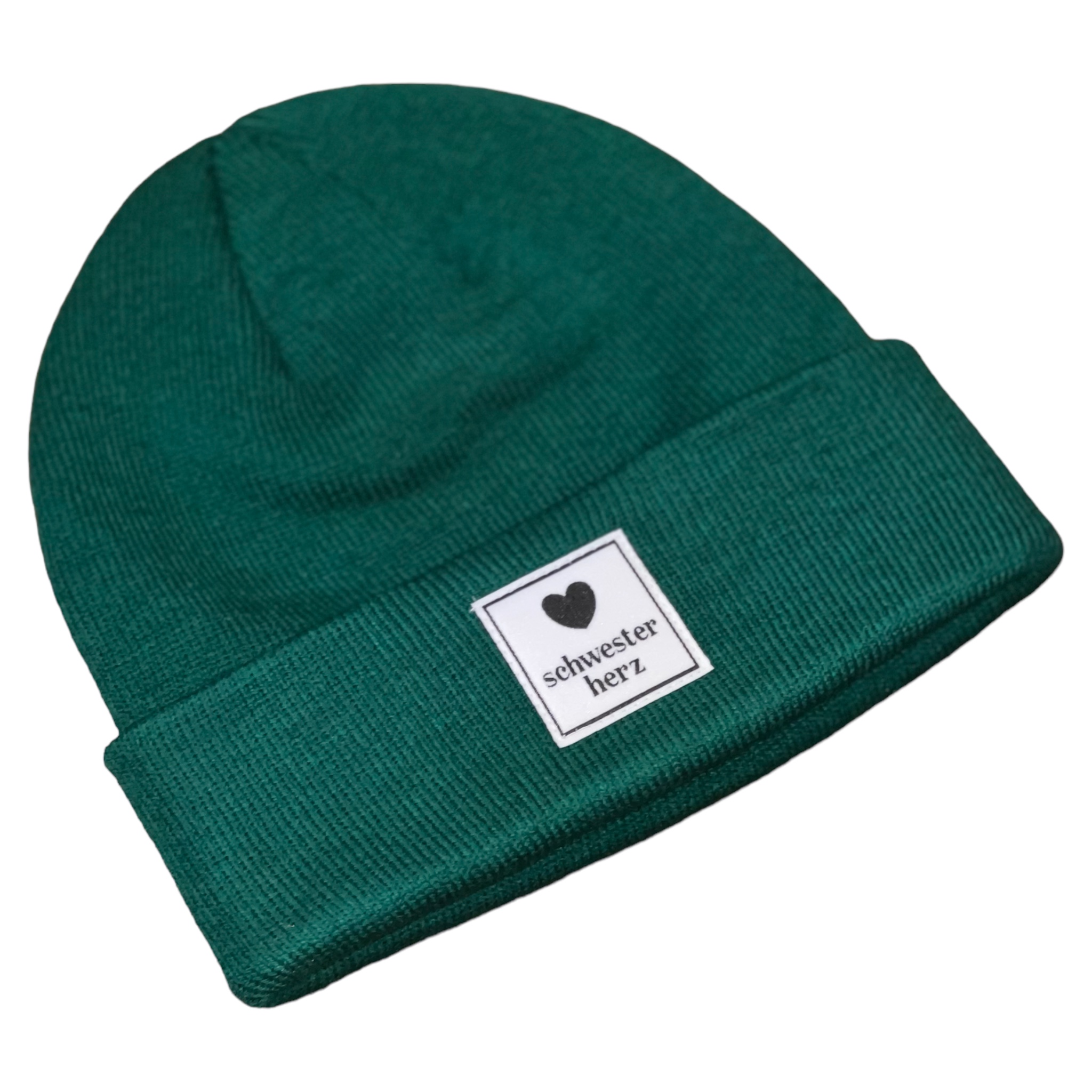 Schwesterherz Beanie 30 Dunkelgrün