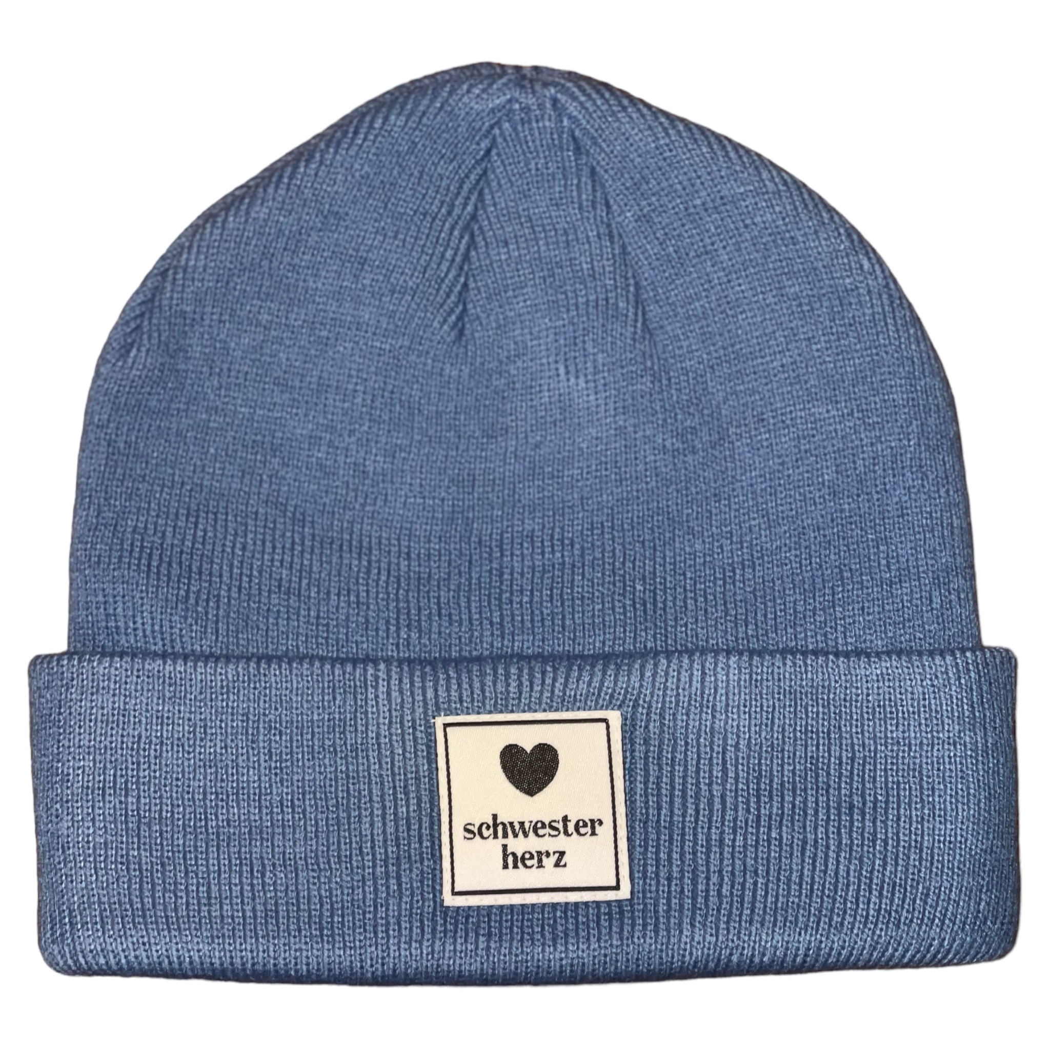 Schwesterherz Beanie 35 Taubenblau 