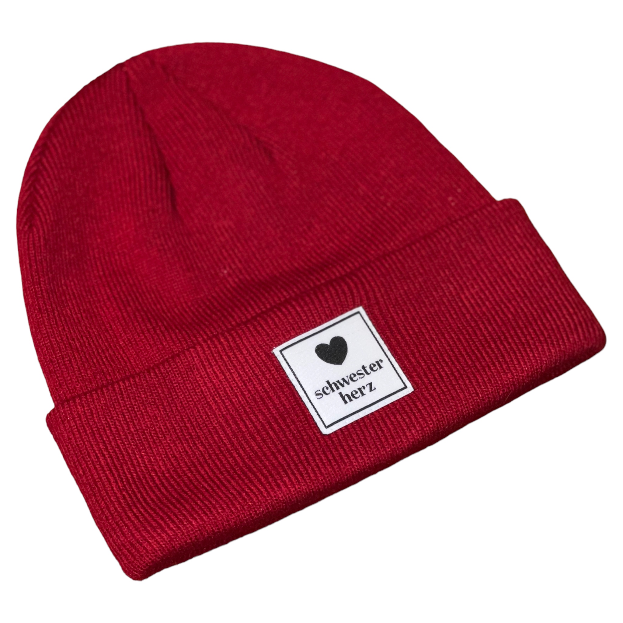 Schwesterherz Beanie 23 Dunkelrot