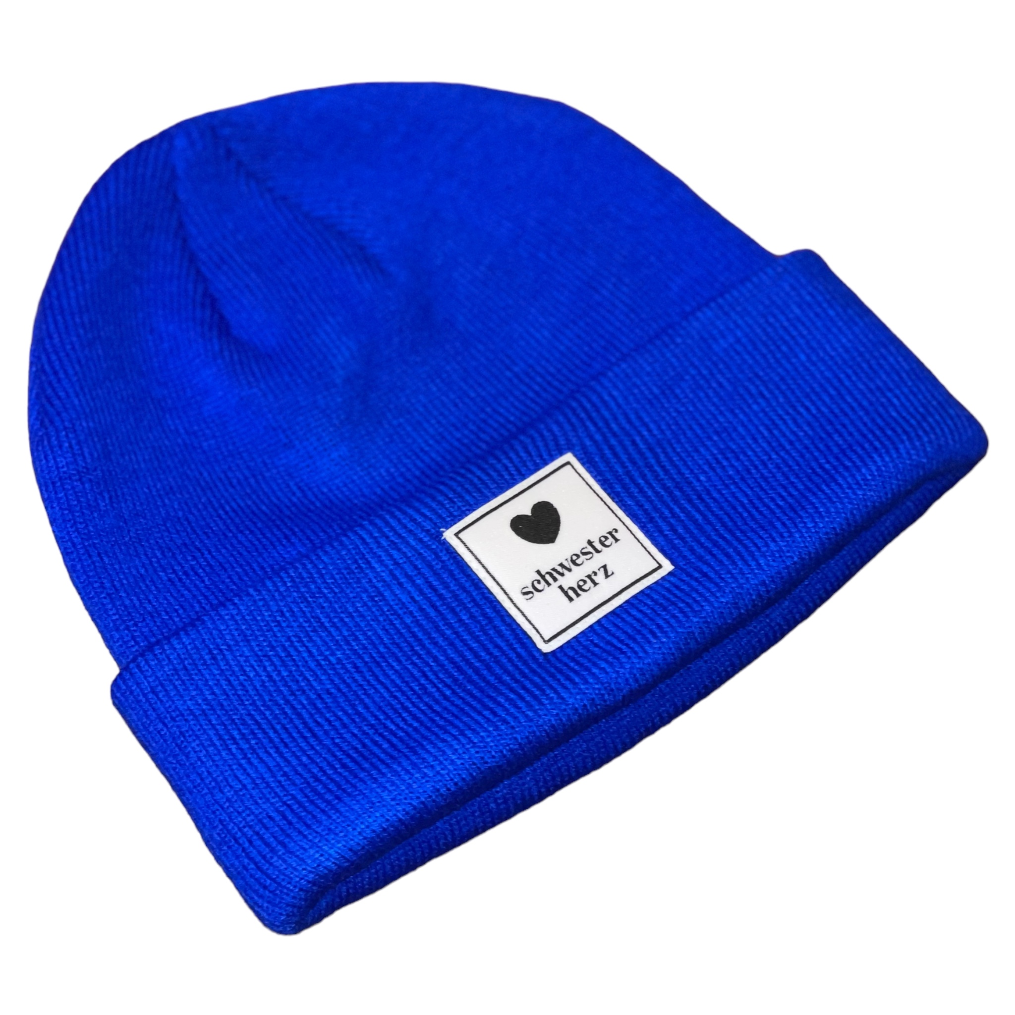 Schwesterherz Beanie 36 Königsblau